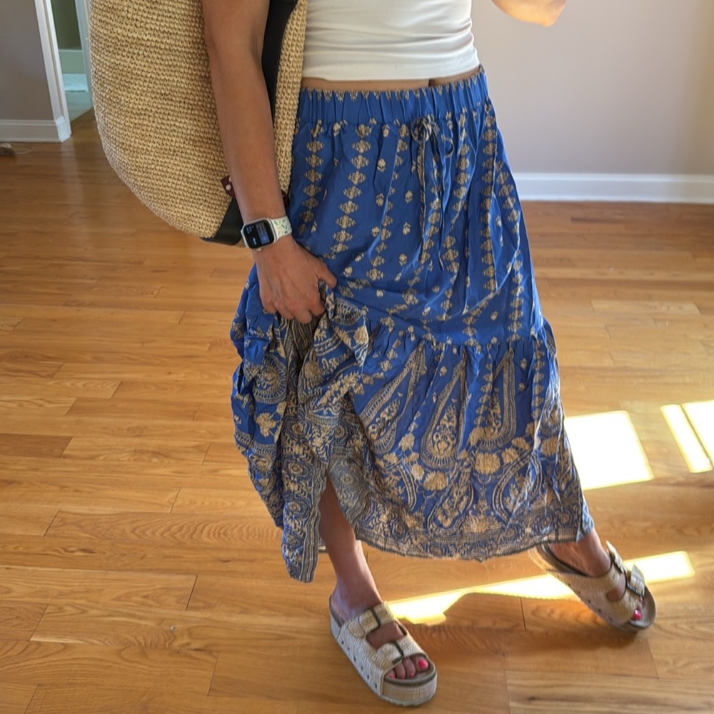 NWT Bohemian Blue Festival Skirt